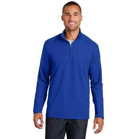 Men's Pinpoint Mesh 1/2 - Zip X - Small Battleship Grey