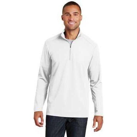 Men's Pinpoint Mesh 1/2 - Zip X - Small Battleship Grey