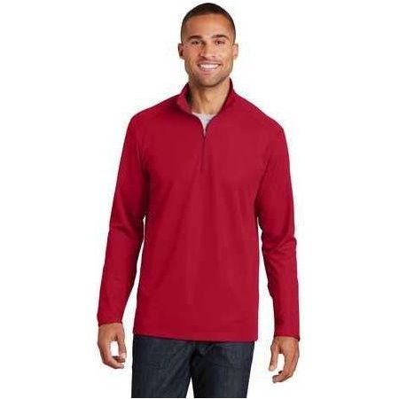 Men's Pinpoint Mesh 1/2 - Zip X - Small Battleship Grey