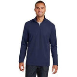 Men's Pinpoint Mesh 1/2 - Zip X - Small Battleship Grey