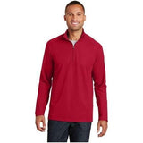 Men's Pinpoint Mesh 1/2 - Zip X - Small Rich Red