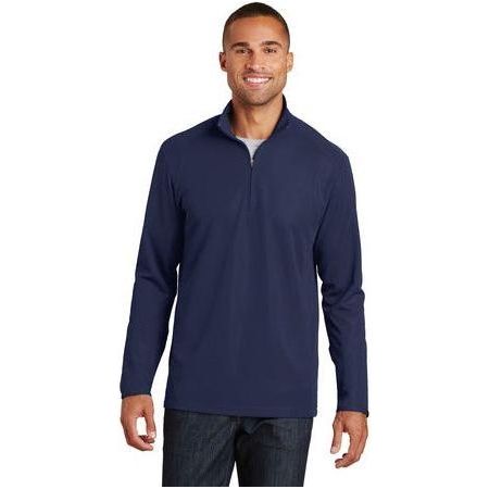 Men's Pinpoint Mesh 1/2 - Zip X - Small True Navy