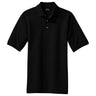 Mens Pique Knit Polo with Pocket X - Small Black Polos/Knits