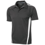 Men's PosiCharge Micro - Mesh Colorblock Polo Iron Grey / White X - Small Polos/Knits