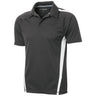 Men's PosiCharge Micro - Mesh Colorblock Polo Iron Grey / White X - Small Polos/Knits
