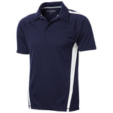 Men's PosiCharge Micro - Mesh Colorblock Polo True Navy / White X - Small Polos/Knits