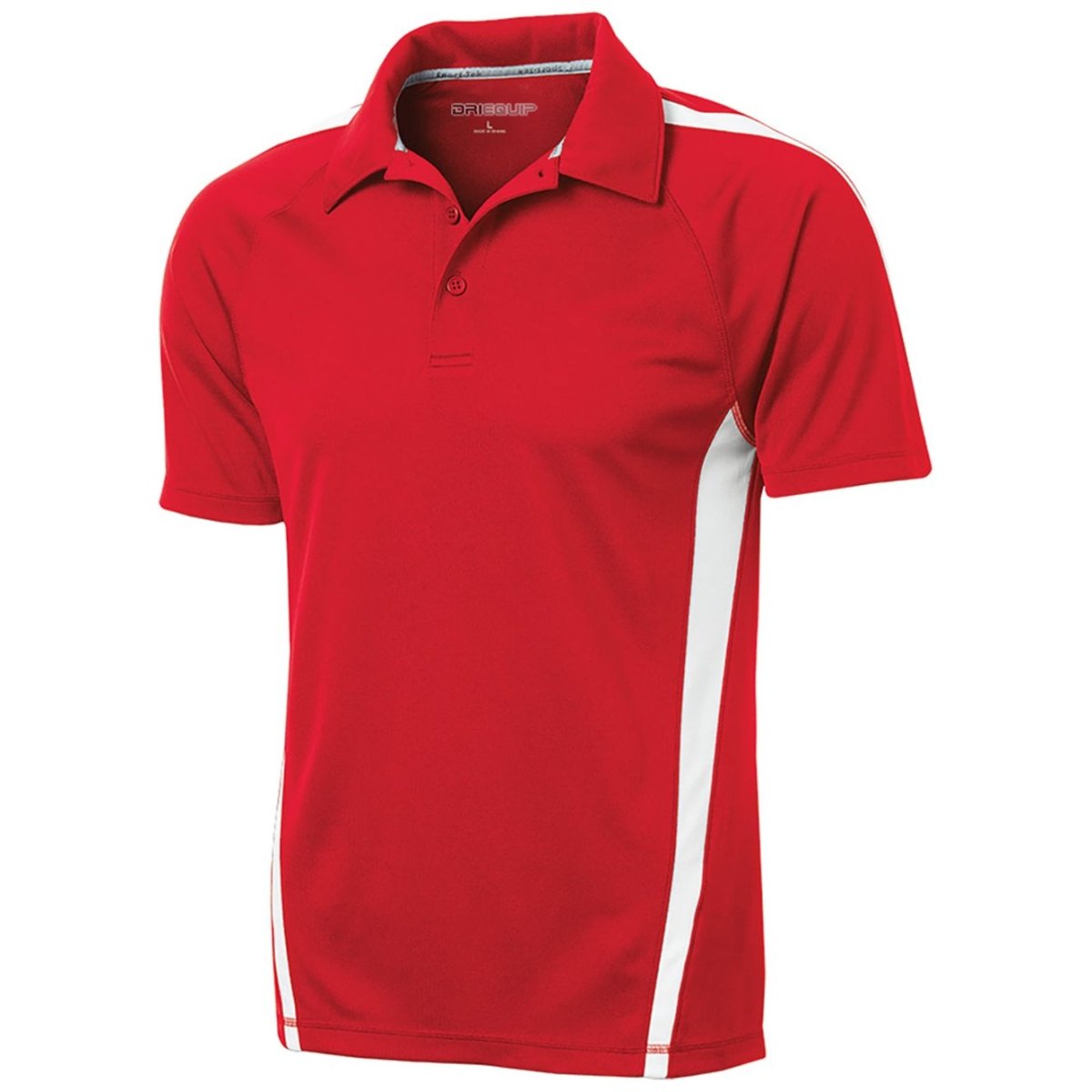 Men's PosiCharge Micro - Mesh Colorblock Polo True Red / White X - Small Polos/Knits