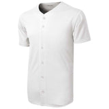 Men's PosiCharge Tough Mesh Full - Button Jersey X - Small White