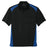 Men's Select Snag - Proof Two Way Colorblock Pocket Polo Black/Royal X - Small Polos/Knits