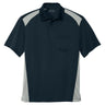 Men's Select Snag - Proof Two Way Colorblock Pocket Polo Dark Navy/Light Grey X - Small Polos/Knits