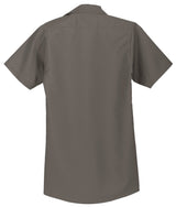 Men's Short Sleeve Industrial Work Shirt Small Grey Work Shirts