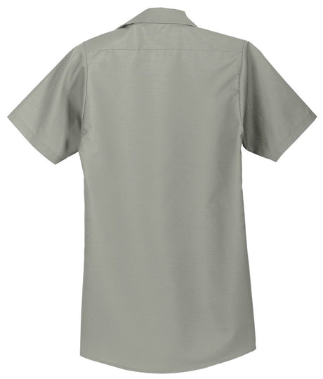 Men's Short Sleeve Industrial Work Shirt Small Light Grey Work Shirts