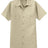 Men's Short Sleeve Industrial Work Shirt Small Light Tan Work Shirts