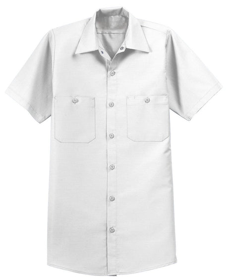 Men's Short Sleeve Industrial Work Shirt Small White Work Shirts