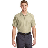 Men's Short Sleeve Industrial Work Shirt Small White Work Shirts