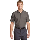 Men's Short Sleeve Industrial Work Shirt Small White Work Shirts