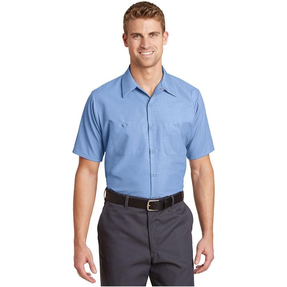 Men's Short Sleeve Industrial Work Shirt Small White Work Shirts