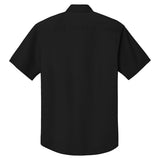 Men's Short Sleeve Twill Shirt Black X - Small