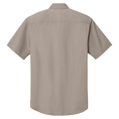 Men's Short Sleeve Twill Shirt Black X - Small
