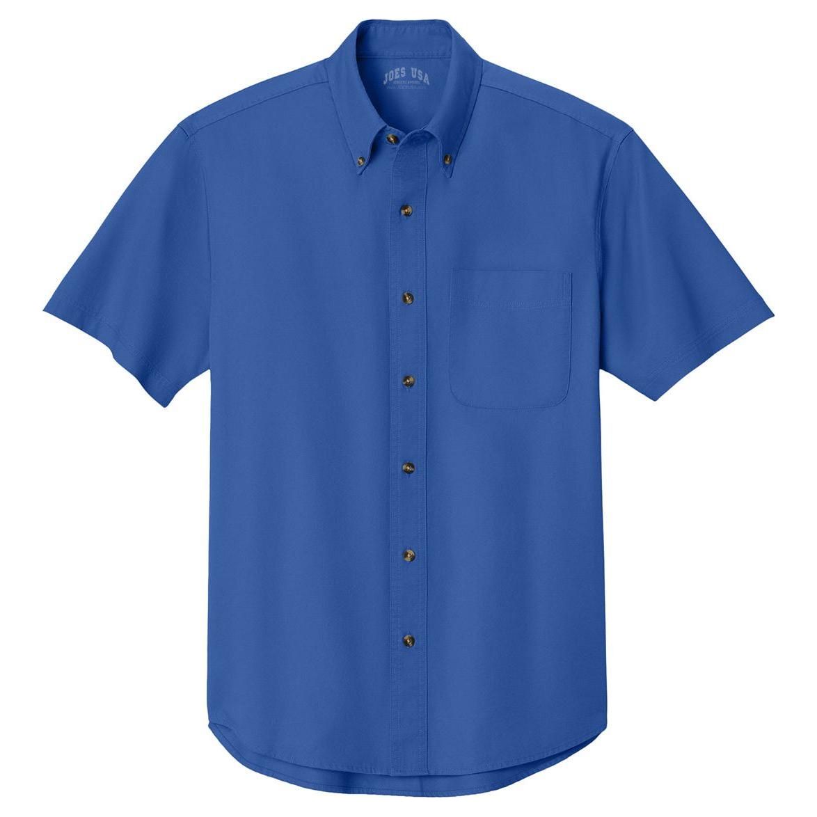 Men's Short Sleeve Twill Shirt Classic Navy X - Small