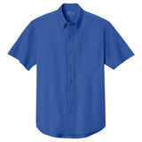 Men's Short Sleeve Twill Shirt Classic Navy X - Small