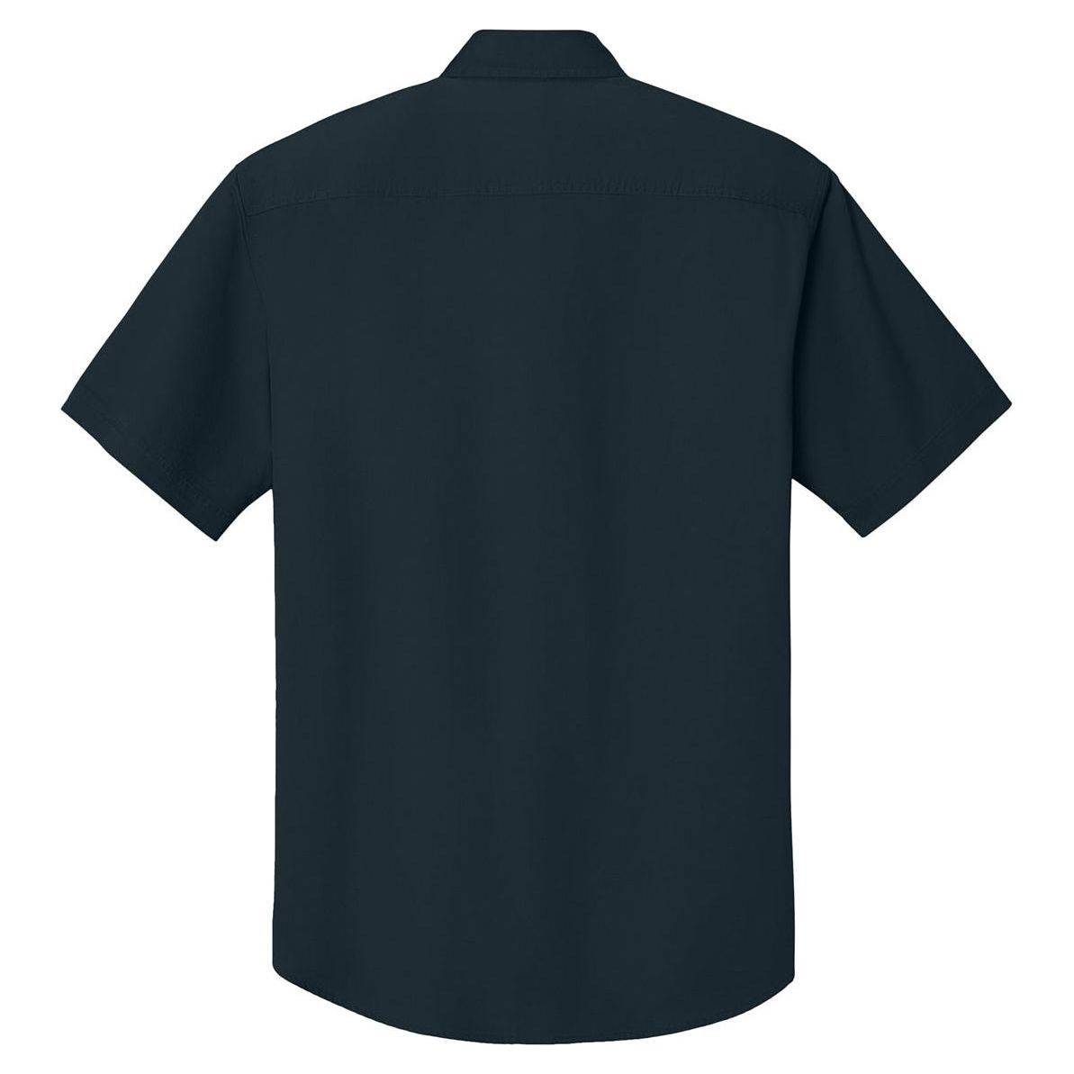 Men's Short Sleeve Twill Shirt Classic Navy X - Small