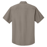Men's Short Sleeve Twill Shirt Khaki X - Small
