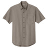 Men's Short Sleeve Twill Shirt Khaki X - Small