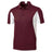 Men's Side Blocked Micropique Sport - Wick Polo Maroon/ White Small Polos/Knits