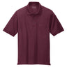 Men's Silk Touch™ Polo with Pocket Burgundy X - Small Polos/Knits
