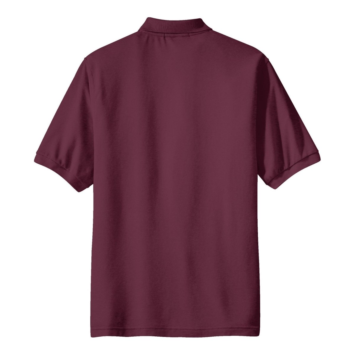 Men's Silk Touch™ Polo with Pocket Burgundy X - Small Polos/Knits