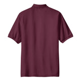 Men's Silk Touch™ Polo with Pocket Burgundy X - Small Polos/Knits