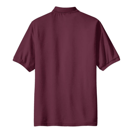 Men's Silk Touch™ Polo with Pocket Burgundy X - Small Polos/Knits