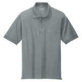 Men's Silk Touch™ Polo with Pocket Cool Grey X - Small Polos/Knits