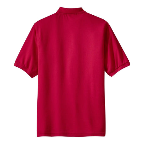 Men's Silk Touch™ Polo with Pocket Red X - Small Polos/Knits