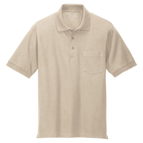 Men's Silk Touch™ Polo with Pocket Stone X - Small Polos/Knits