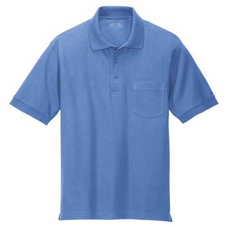 Men's Silk Touch™ Polo with Pocket Ultramarine Blue X - Small Polos/Knits