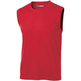 Men's Sleeveless Athletic Tee Shirt. Sizes XS - 4XL True Red XS Tank Tops