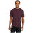 Mens Sport 100% Polyester T-Shirt Small Maroon Short Sleeve T-Shirts
