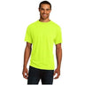 Mens Sport 100% Polyester T-Shirt Small Safety Green Short Sleeve T-Shirts