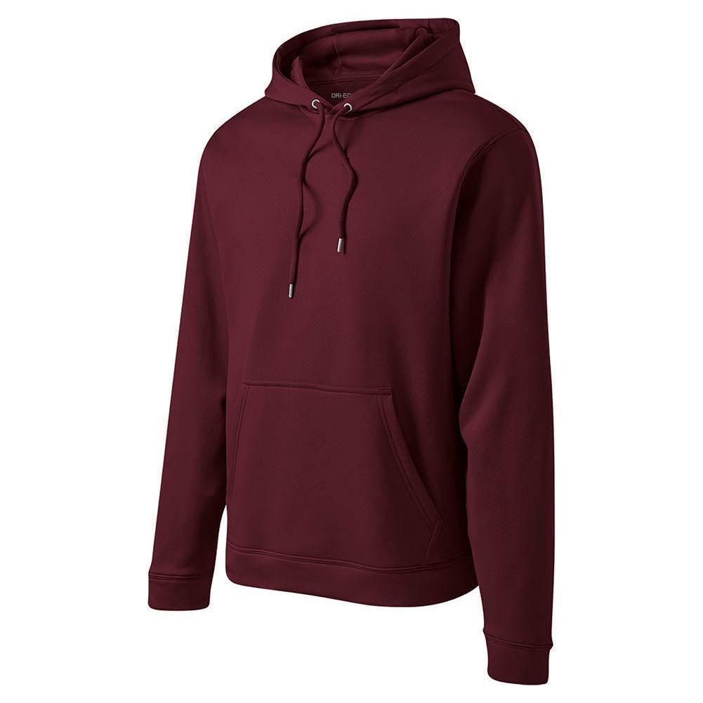 Mens Sport - Wick Fleece Hooded Pullover X - Small Black