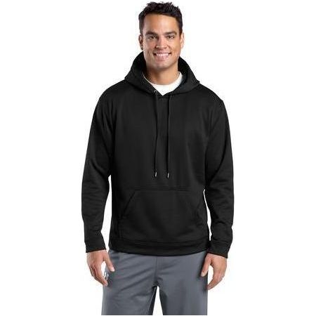 Mens Sport - Wick Fleece Hooded Pullover X - Small Black