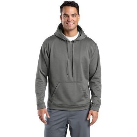Mens Sport - Wick Fleece Hooded Pullover X - Small Dark Smoke Grey