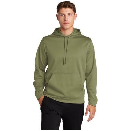 Mens Sport - Wick Fleece Hooded Pullover X - Small Olive
