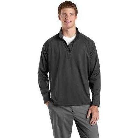Mens Sport - Wick Stretch 1/2 - Zip Pullover Charcoal X - Small