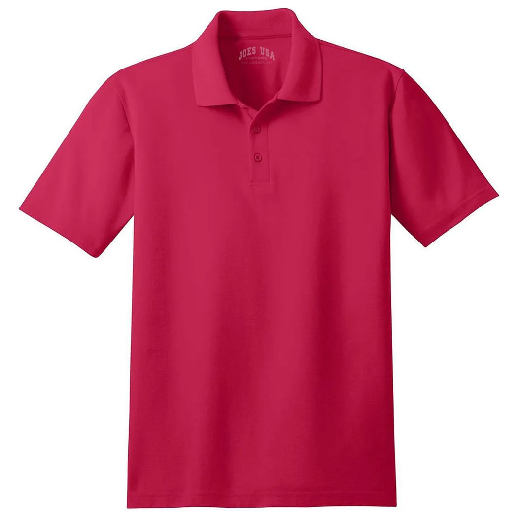 Mens Stain - Resistant Polo X - Small Red Polos/Knits