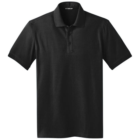 Men's Stretch Pique Polo Black X - Small Polos/Knits