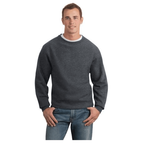 Mens Super Heavyweight Crewneck Sweatshirt X - Small Graphite Heather Crewneck Sweatshirts