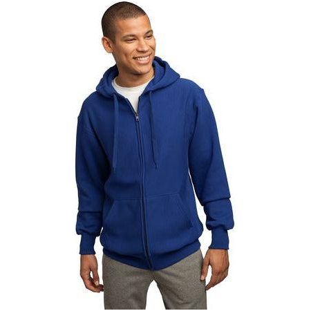 Mens Super Heavyweight Full - Zip Hooded Sweatshirt X - Small Royal Zip Hoodies