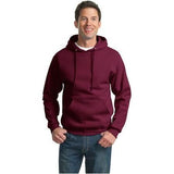 Mens Super Sweat - Pullover Hooded Sweatshirt Small Maroon Sweatshirts